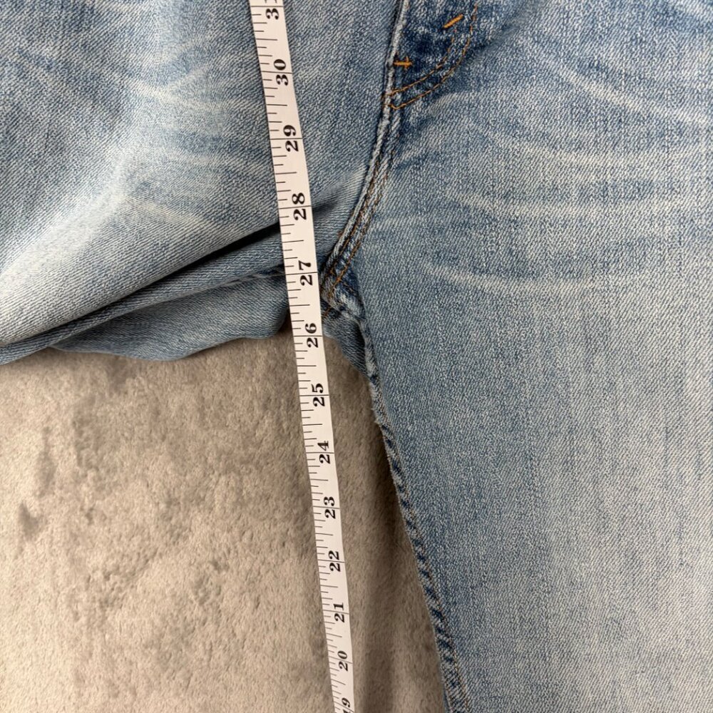 Levi's 515 Bootcut Jeans Women's 10P Blue Light Wash Lower Rise Angel Heart Y2K - Picture 6 of 10